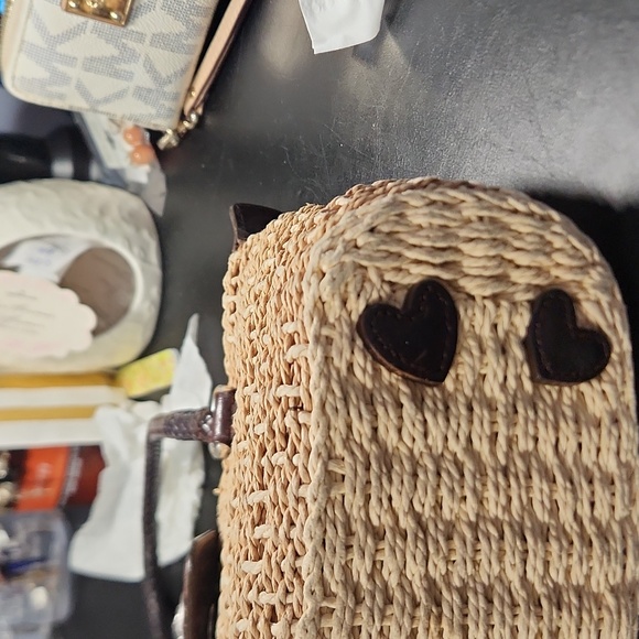 Authentic Brighton straw purse/leather handles - Picture 9 of 10